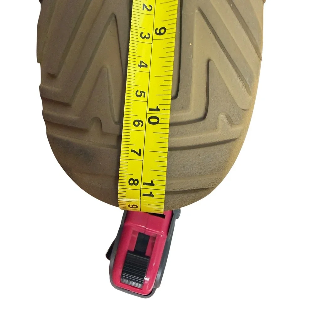 UGG Tasman Slippers Women 9.5/10 Chestnut Brown Suede Sheepskin Braid Trim - Picture 8 of 8